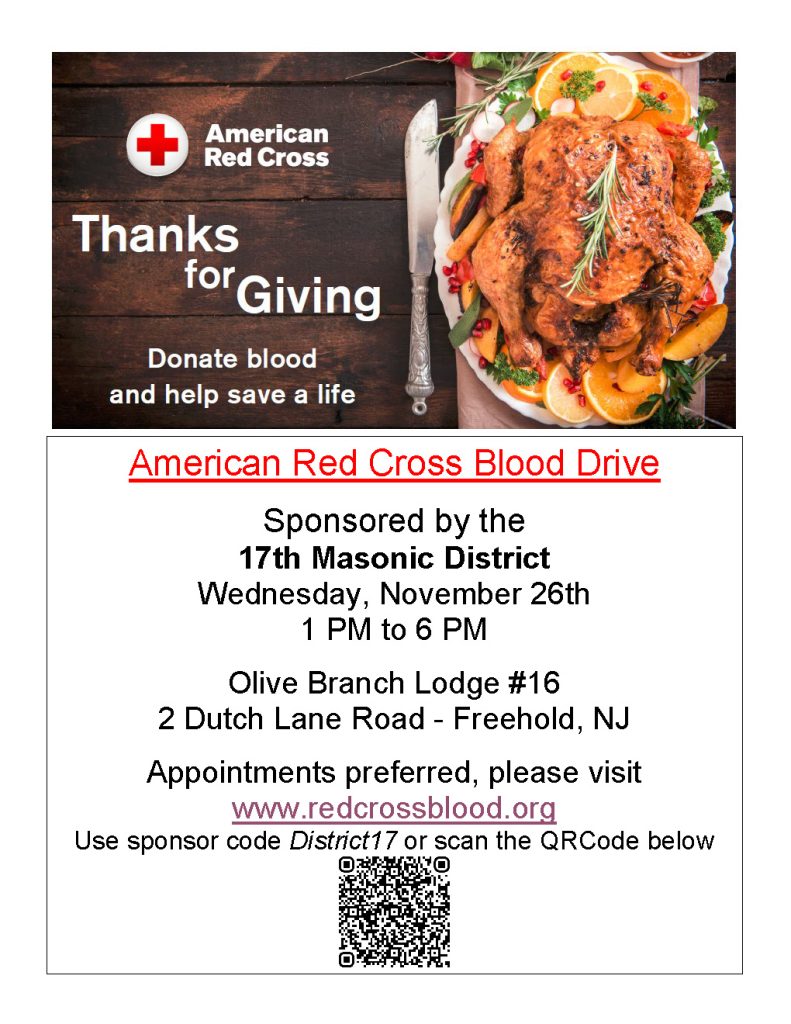 17th District Blood Drive @ OB16